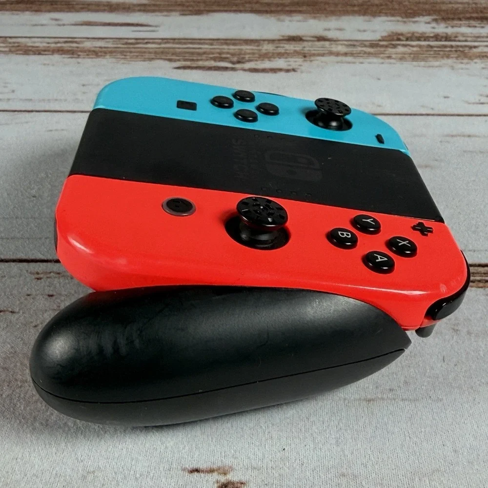 Nintendo Switch Joy-Con Controller Neon Blue Red OEM Grip